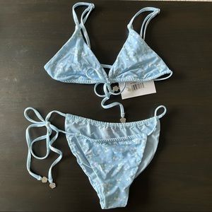Dippin’ Daisy’s Blue Floral Bikini